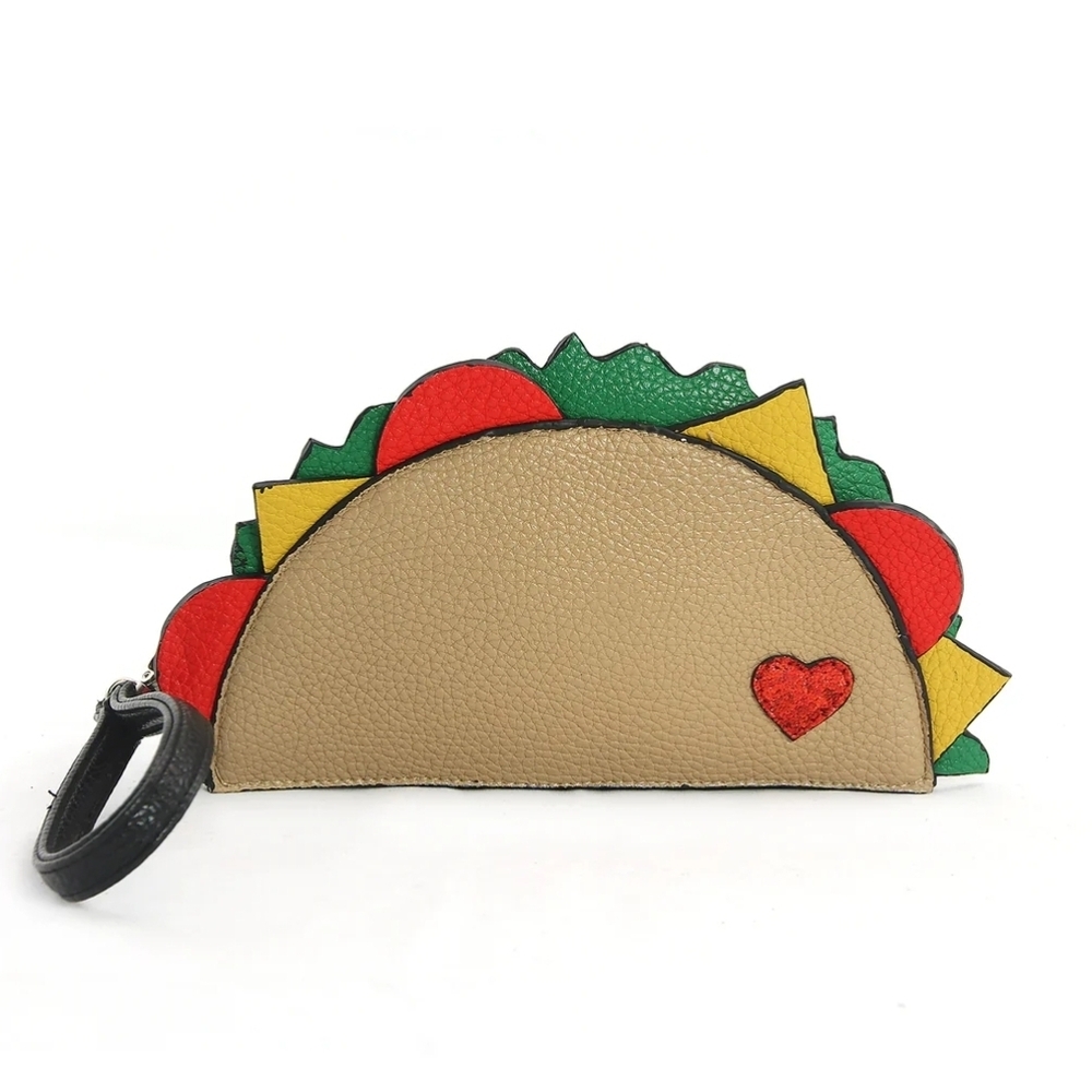 Taco-Themed Clutch with Heart Detail